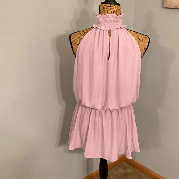 Amanda Uprichard Lavender Halter Mini Dress Women Size M - Picture 6 of 12